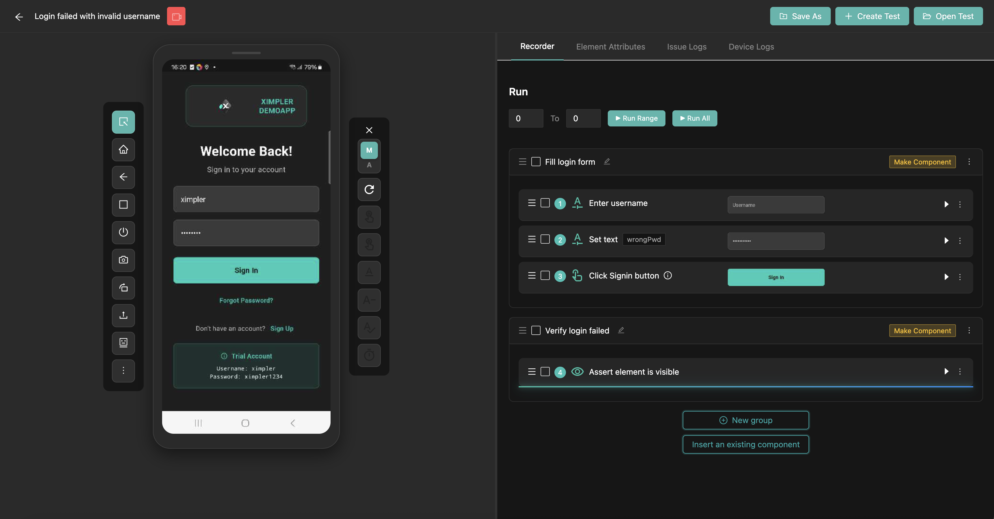 Scriptless Test Automation